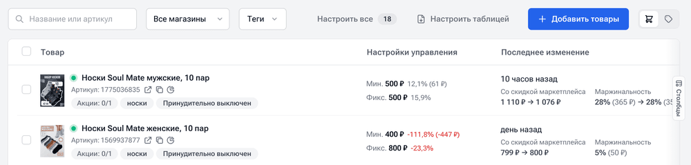 Sellmonitor обновил инструмент управления ценами на WB и Ozon
